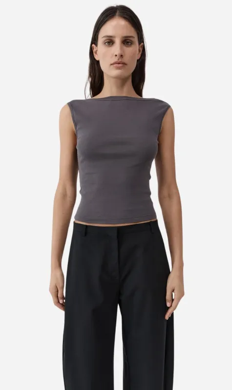 St Agni | Organic Cotton Ballerina Top - Soot made by St. Agni