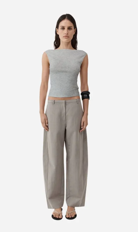 St Agni | Organic Cotton Ballerina Top - Grey Marle made by St. Agni