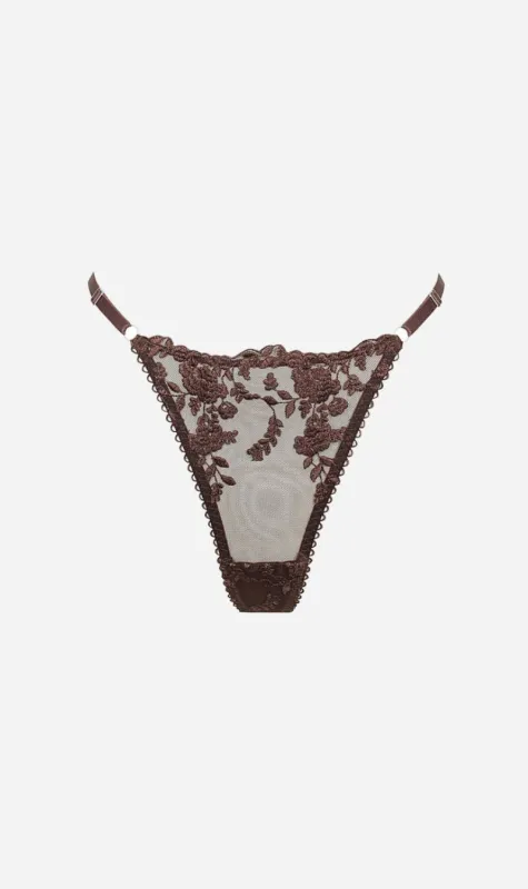 Kat the Label | Nicolette Thong - Espresso made by Kat The Label