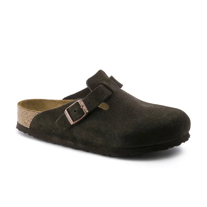 Birkenstock | Boston SFB Suede Narrow - Mocha sold by Sisters & Co product image thumbnail 2