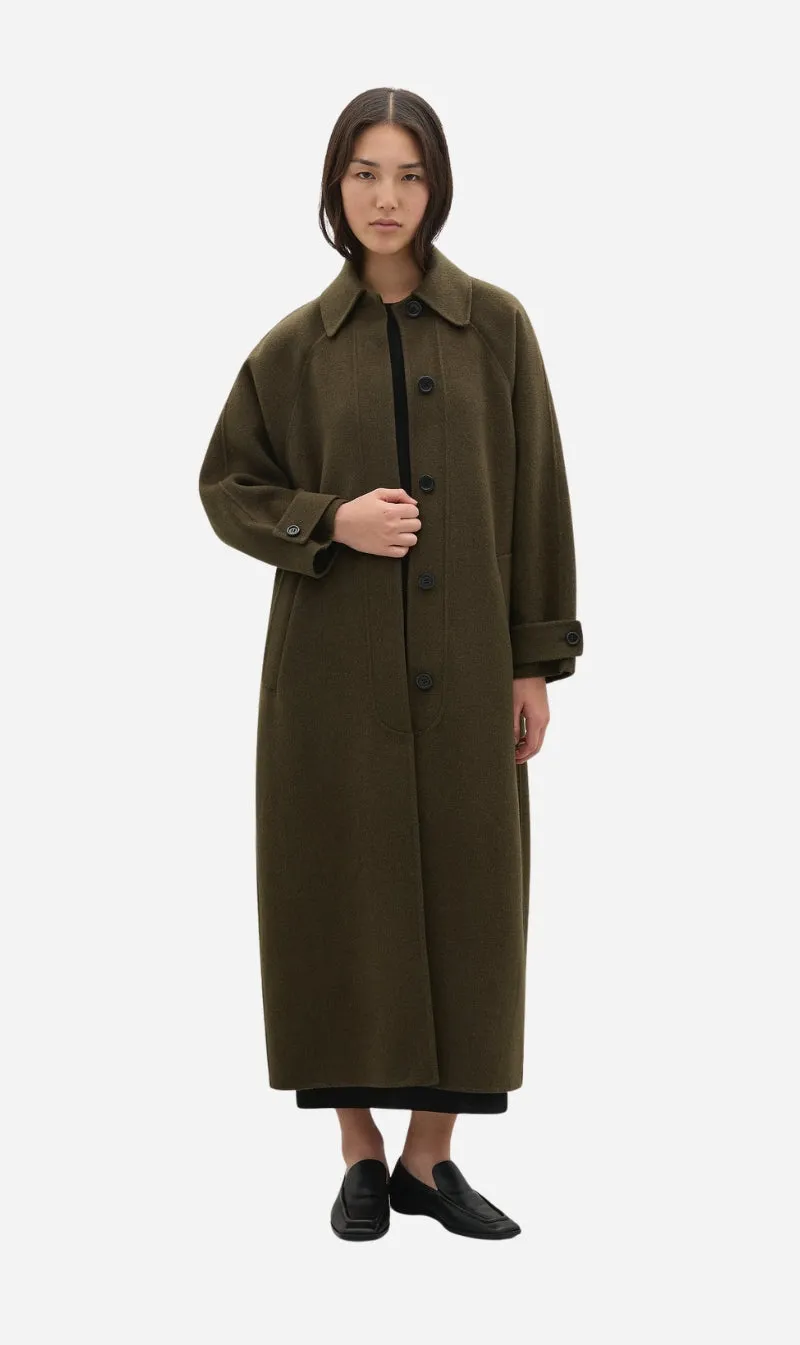 A.Emery | Daniels Coat - Deep Olive sold by Sisters & Co