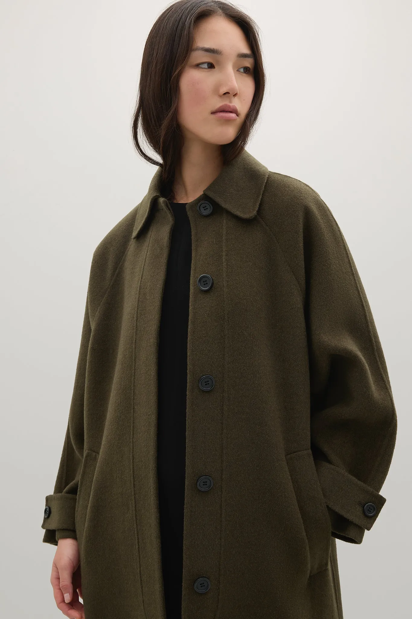 A.Emery | Daniels Coat - Deep Olive sold by Sisters & Co product image thumbnail 2
