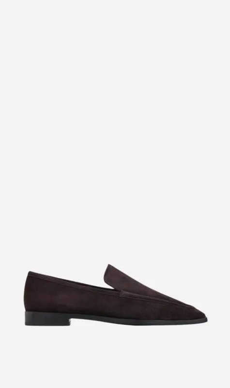 A.Emery | Lane Loafer - Black Berry Suede made by A.EMERY