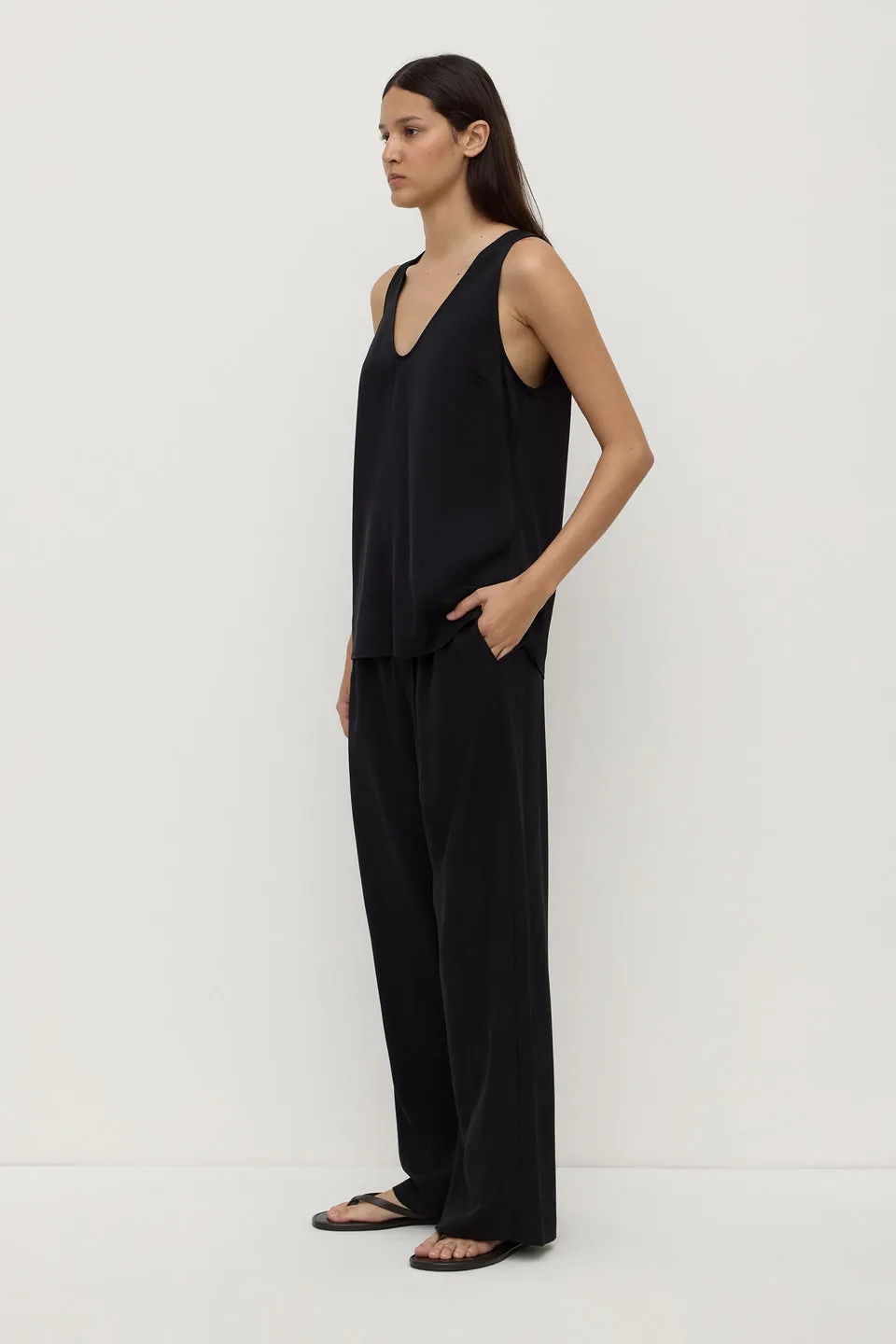 Assembly Label | Amaris Silk Tank - Black sold by Sisters & Co product image thumbnail 4