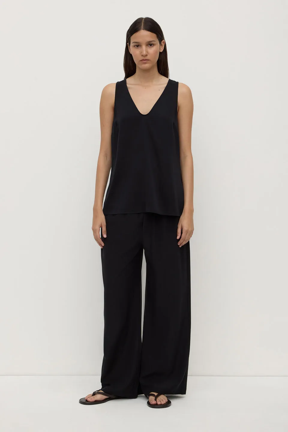 Assembly Label | Amaris Silk Tank - Black sold by Sisters & Co product image thumbnail 5