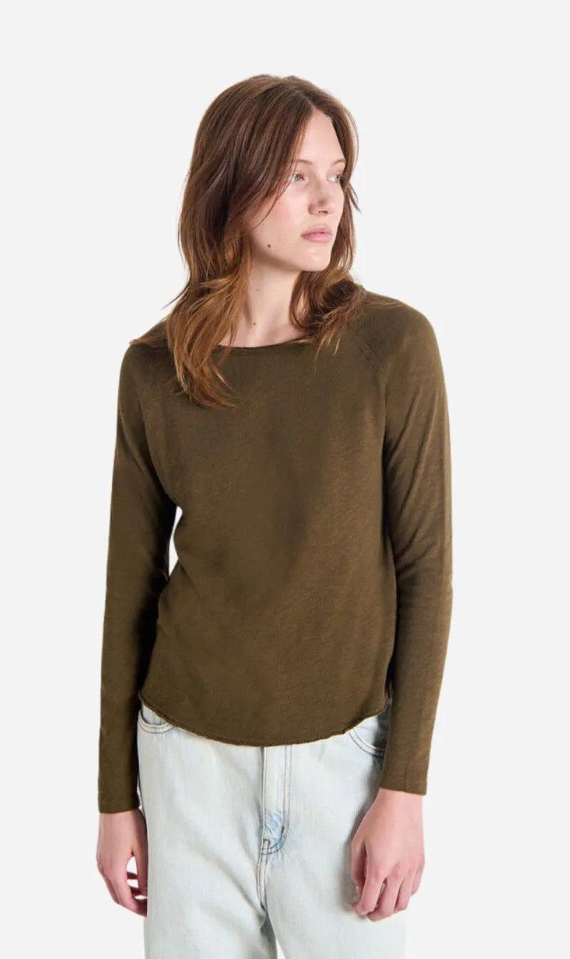American Vintage | Sonoma Long Sleeve T.Shirt - Vintage Wood sold by Sisters & Co