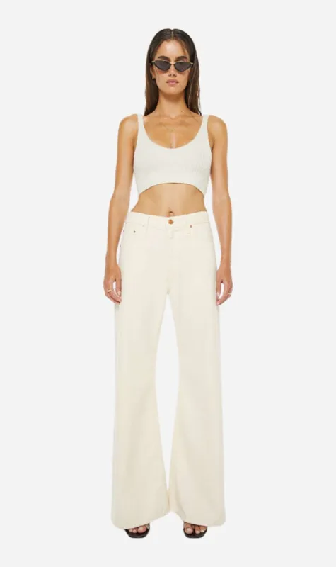 Mother Denim | The Lemon Twist Sneak - Natural made by MOTHER