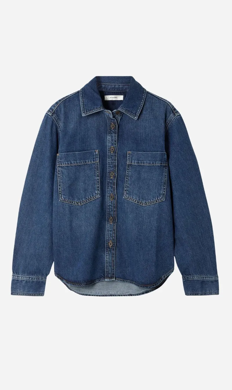 Frame Denim | The Polished Shirt - Merlin sold by Sisters & Co