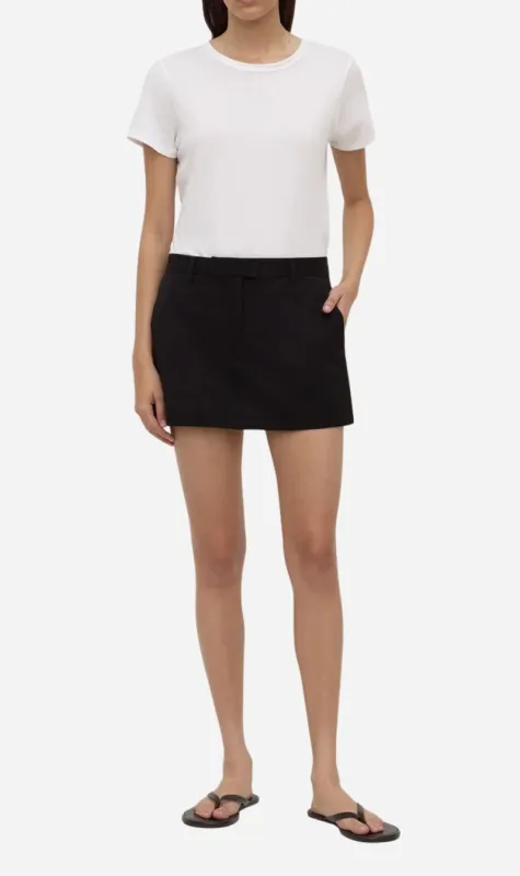 Assembly Label | Anika Wool Mini Skirt - Black made by Assembly Label