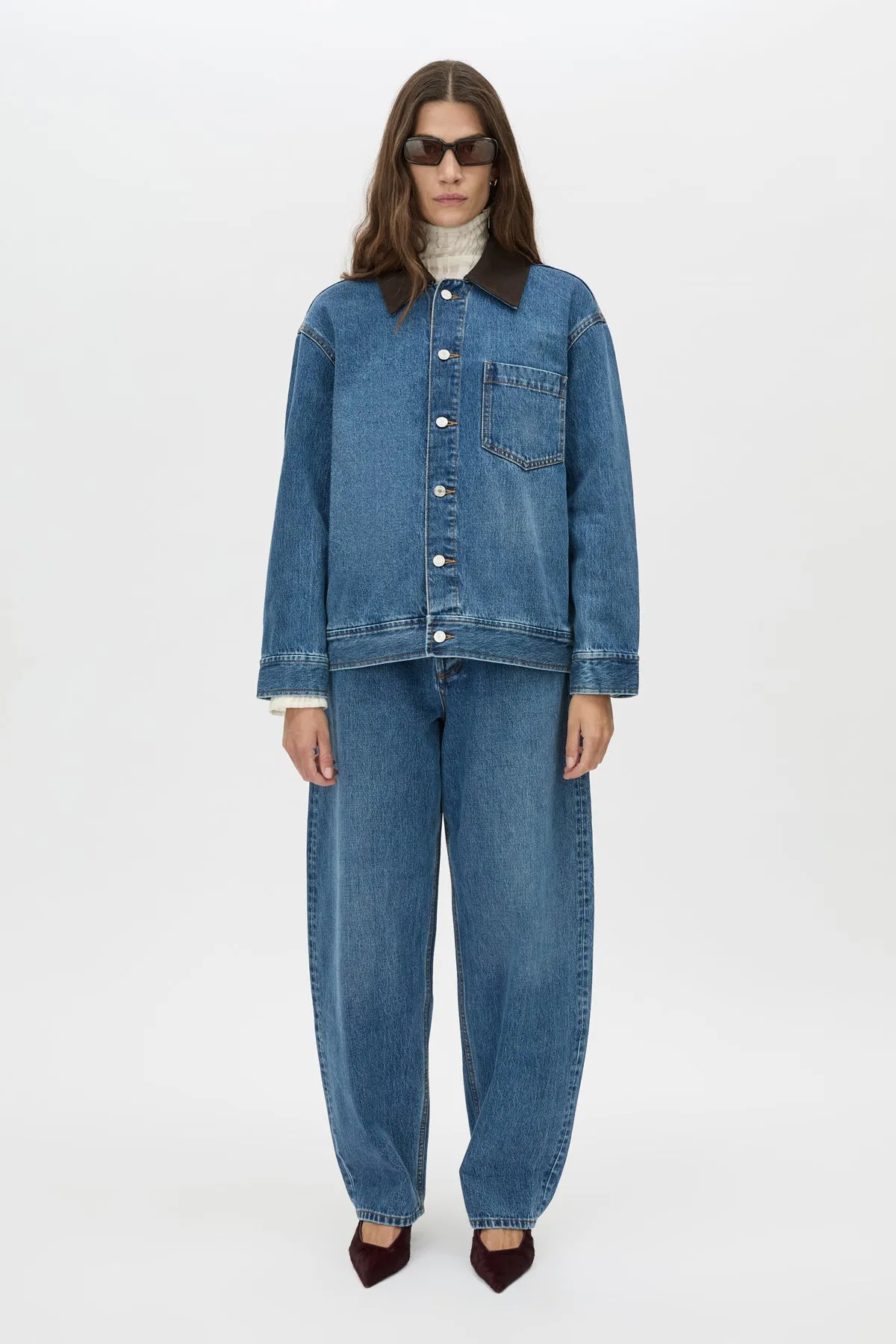Camilla and Marc | Alonzo Denim Jacket - Dark Classic Blue sold by Sisters & Co product image thumbnail 2