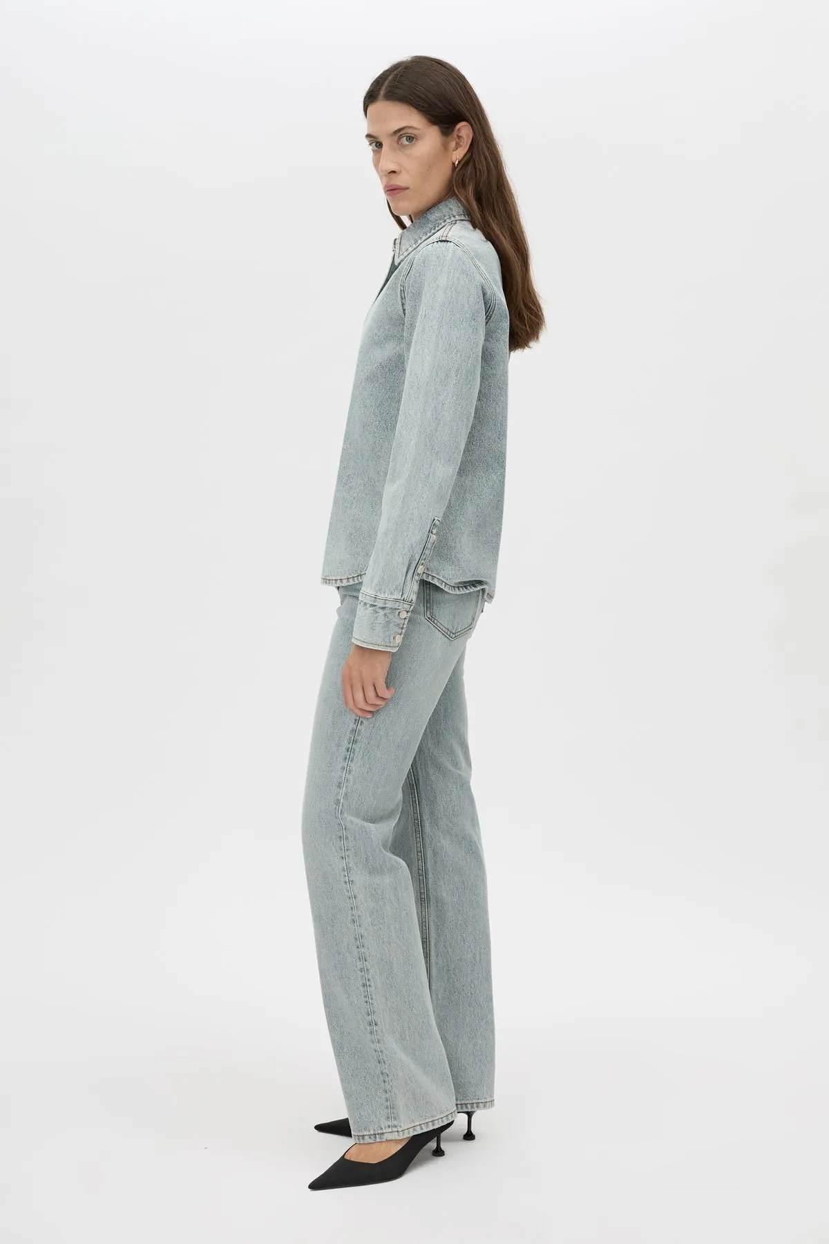 Camilla and Marc | Faye Denim Shirt - Classic Vintage Blue sold by Sisters & Co product image thumbnail 3