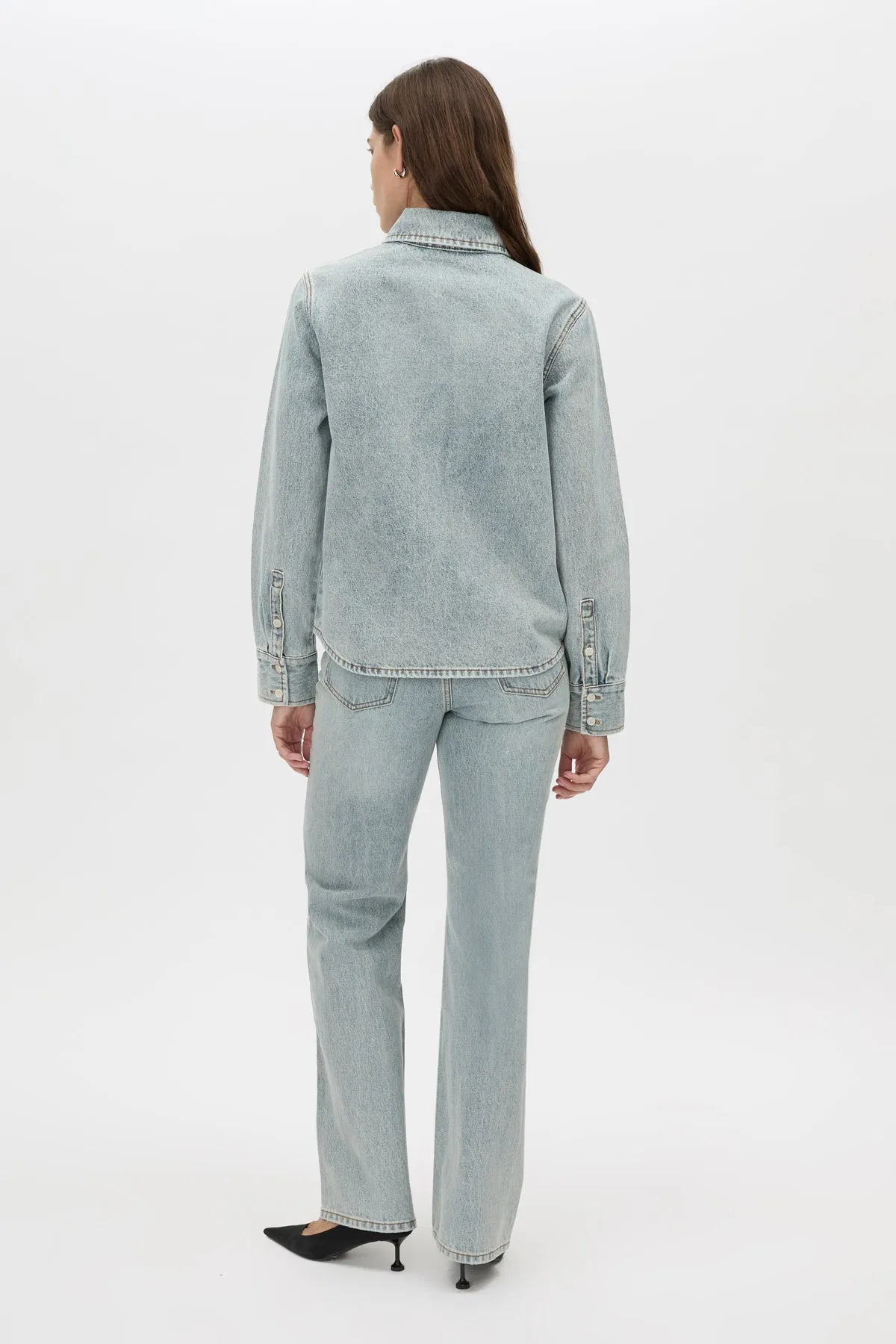 Camilla and Marc | Faye Denim Shirt - Classic Vintage Blue sold by Sisters & Co product image thumbnail 5