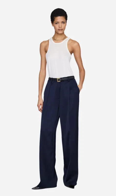 Anine Bing | Trent Trouser - Navy made by Anine Bing