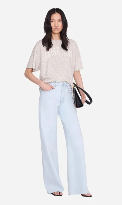 Anine Bing | Cade Tee Anine Bing - Washed White Leopard made by Anine Bing