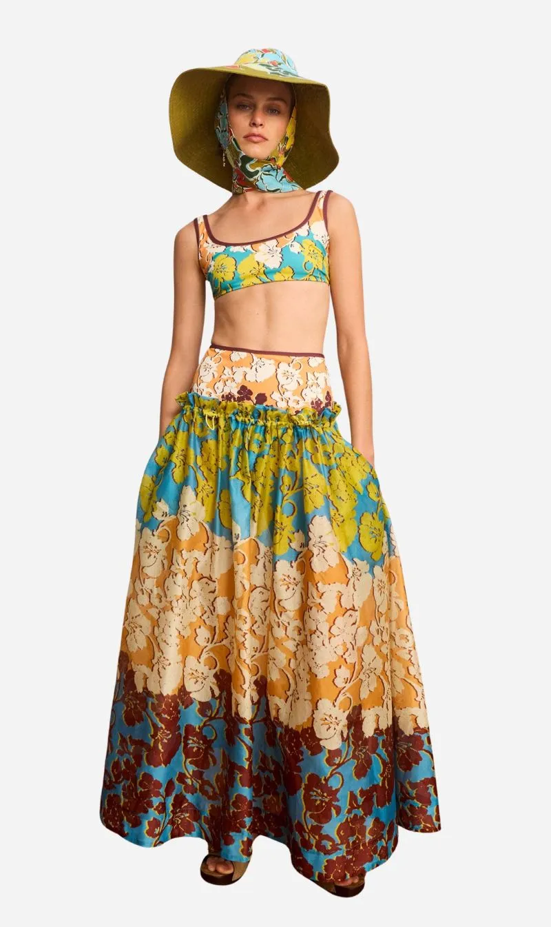 Alemais | Splice Midi Skirt sold by Sisters & Co