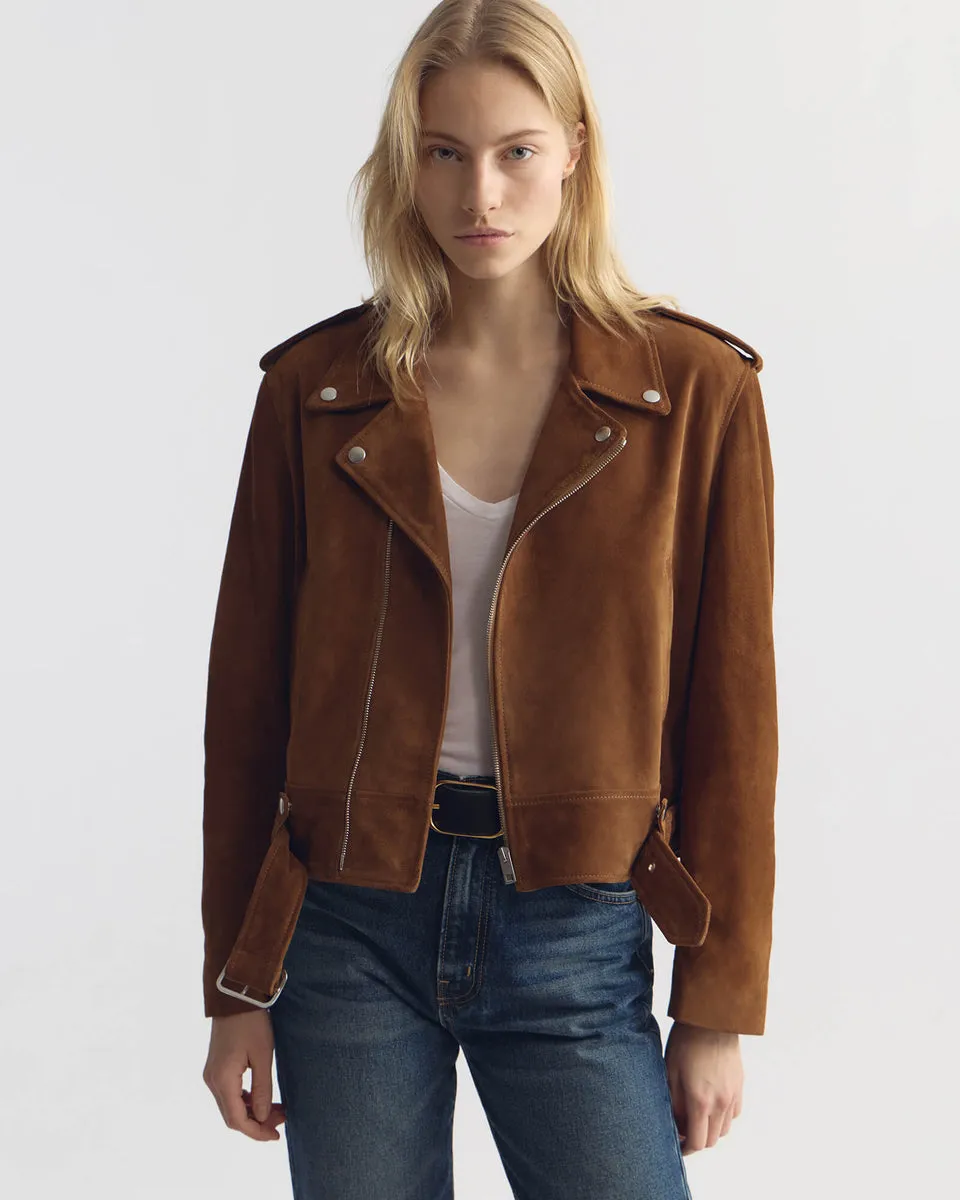Nili Lotan | Evel Biker Suede Jacket - Martora sold by Sisters & Co product image thumbnail 2