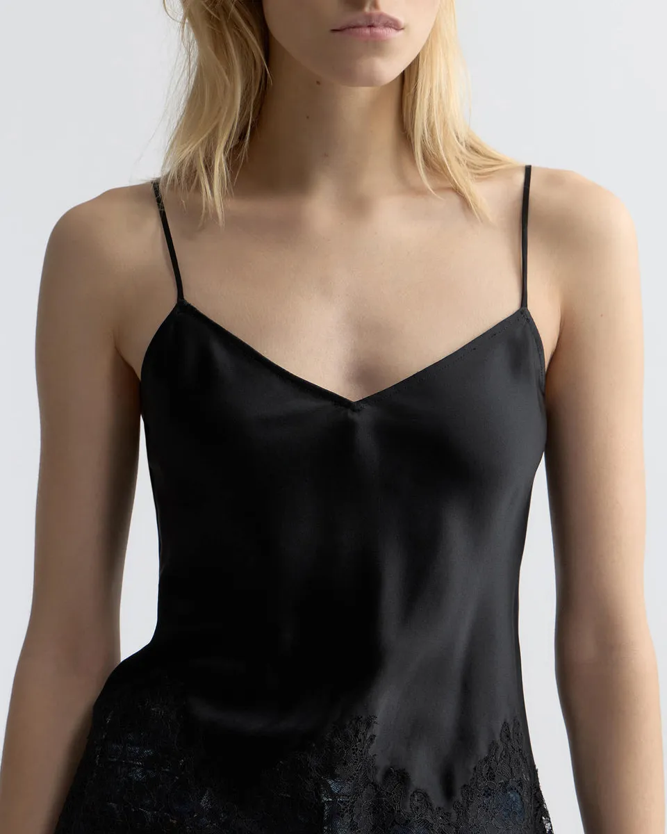 Nili Lotan | Nadine Lace Cami Top - Black sold by Sisters & Co product image thumbnail 2