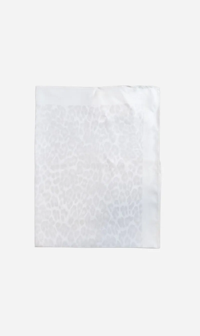 Anine Bing | York Scarf - Washed White Leopard sold by Sisters & Co