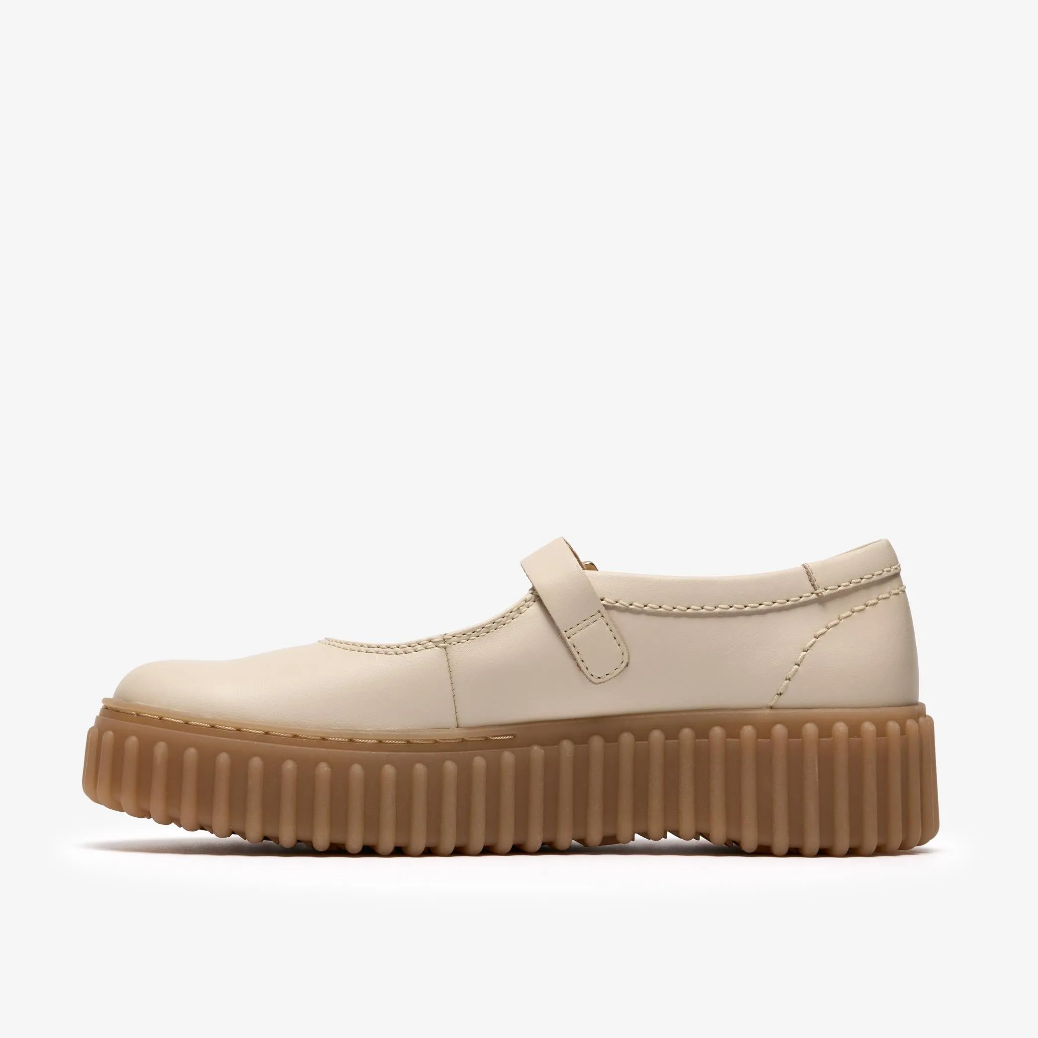 Clarks | Torhill Jane - Cream Leather sold by Sisters & Co product image thumbnail 5