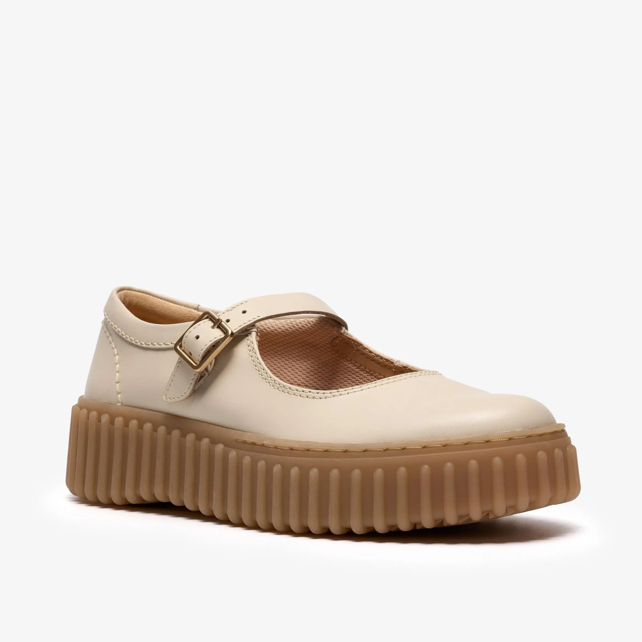 Clarks | Torhill Jane - Cream Leather sold by Sisters & Co product image thumbnail 2