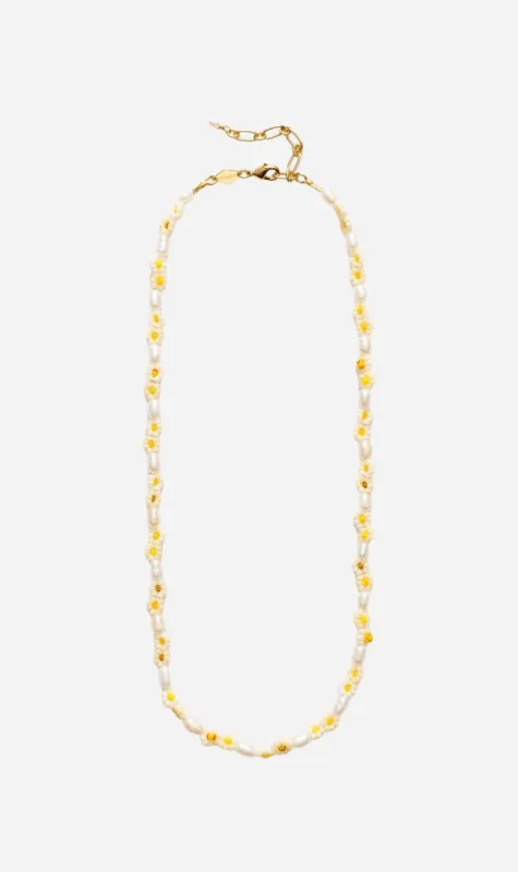Anni Lu | Daisy Flower Necklace - Gold made by Anni Lu