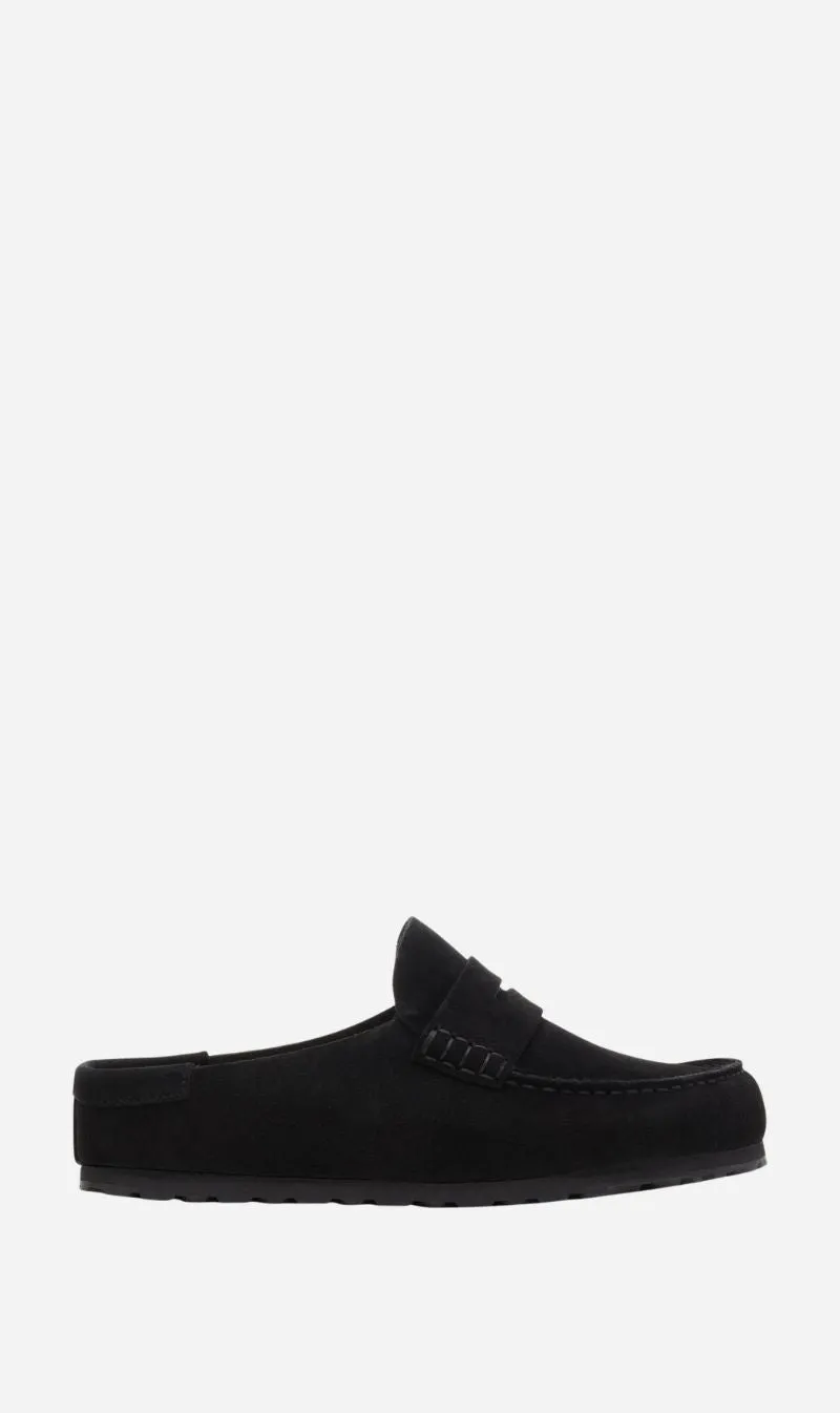 Birkenstock | Naples Wrapped Suede Regular - Black sold by Sisters & Co