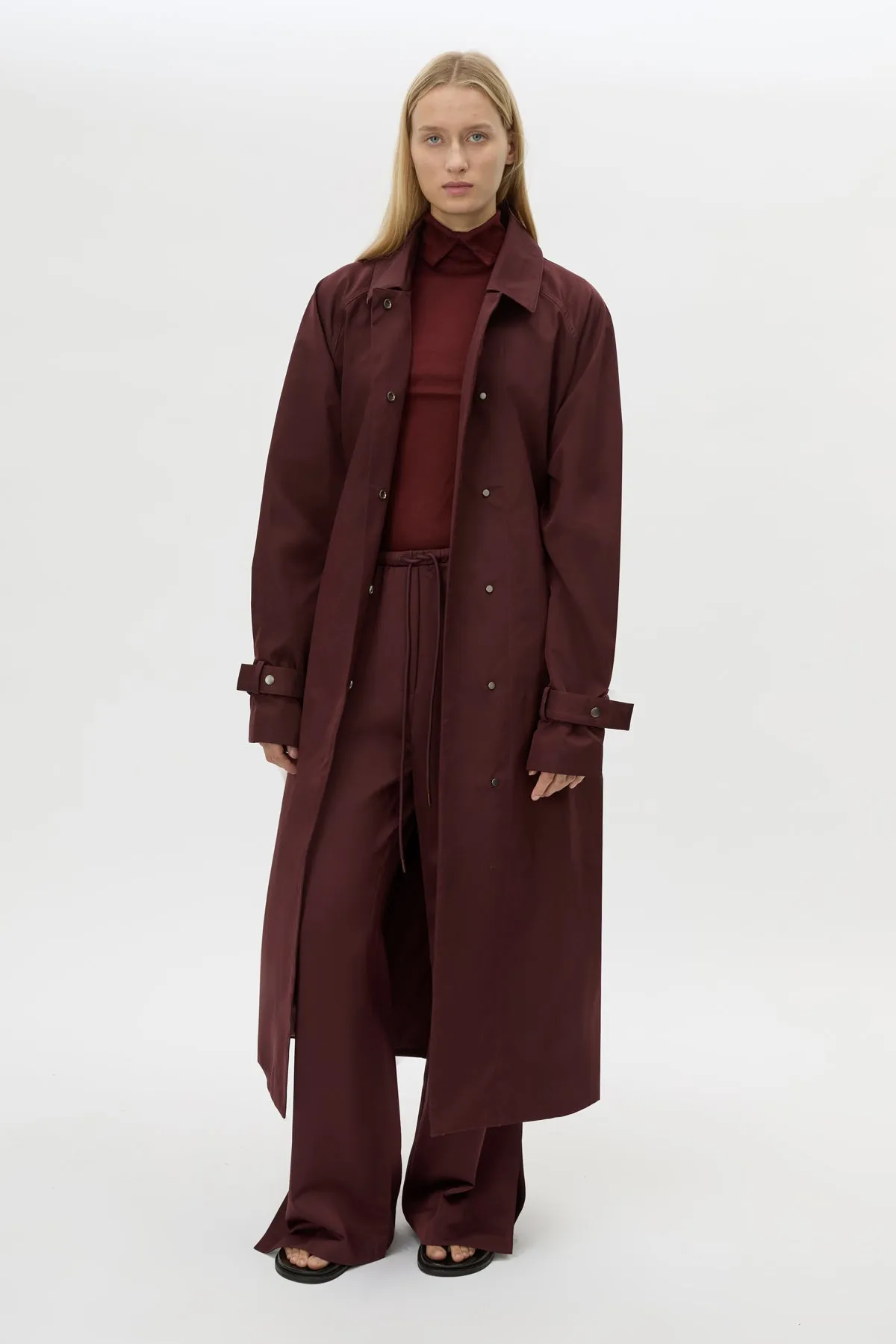Camilla & Marc | Dia Trench Coat - Burgundy sold by Sisters & Co product image thumbnail 2