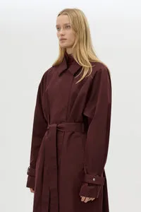Camilla & Marc | Dia Trench Coat - Burgundy sold by Sisters & Co product image thumbnail 4