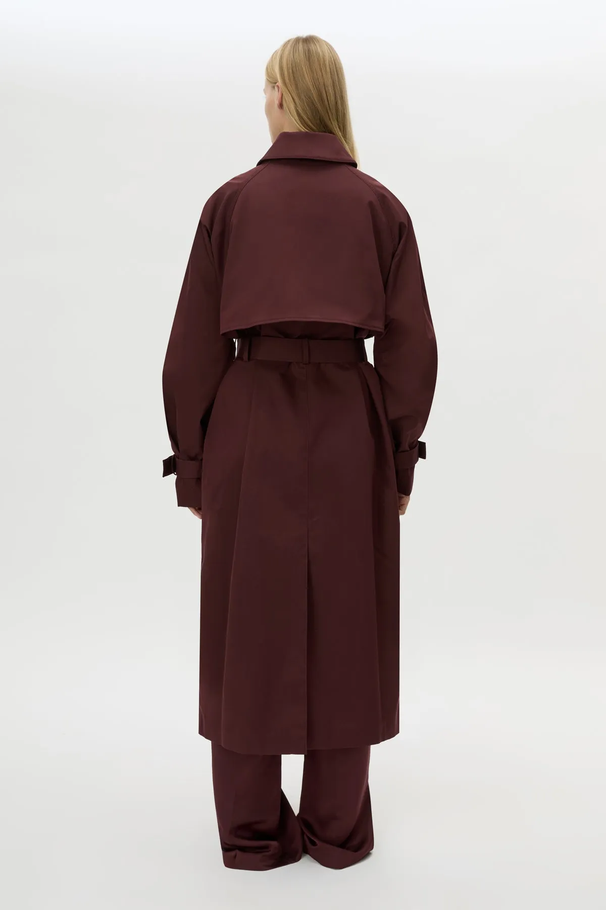 Camilla & Marc | Dia Trench Coat - Burgundy sold by Sisters & Co product image thumbnail 5