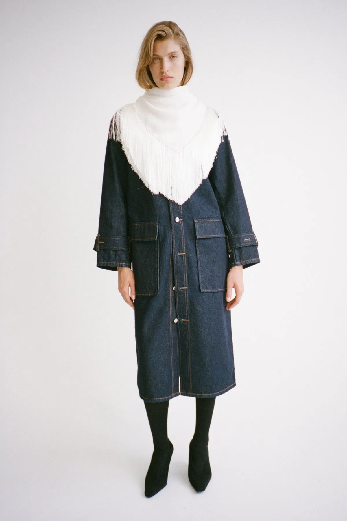 Camilla & Marc | Enzo Denim Coat - Indigo sold by Sisters & Co product image thumbnail 3