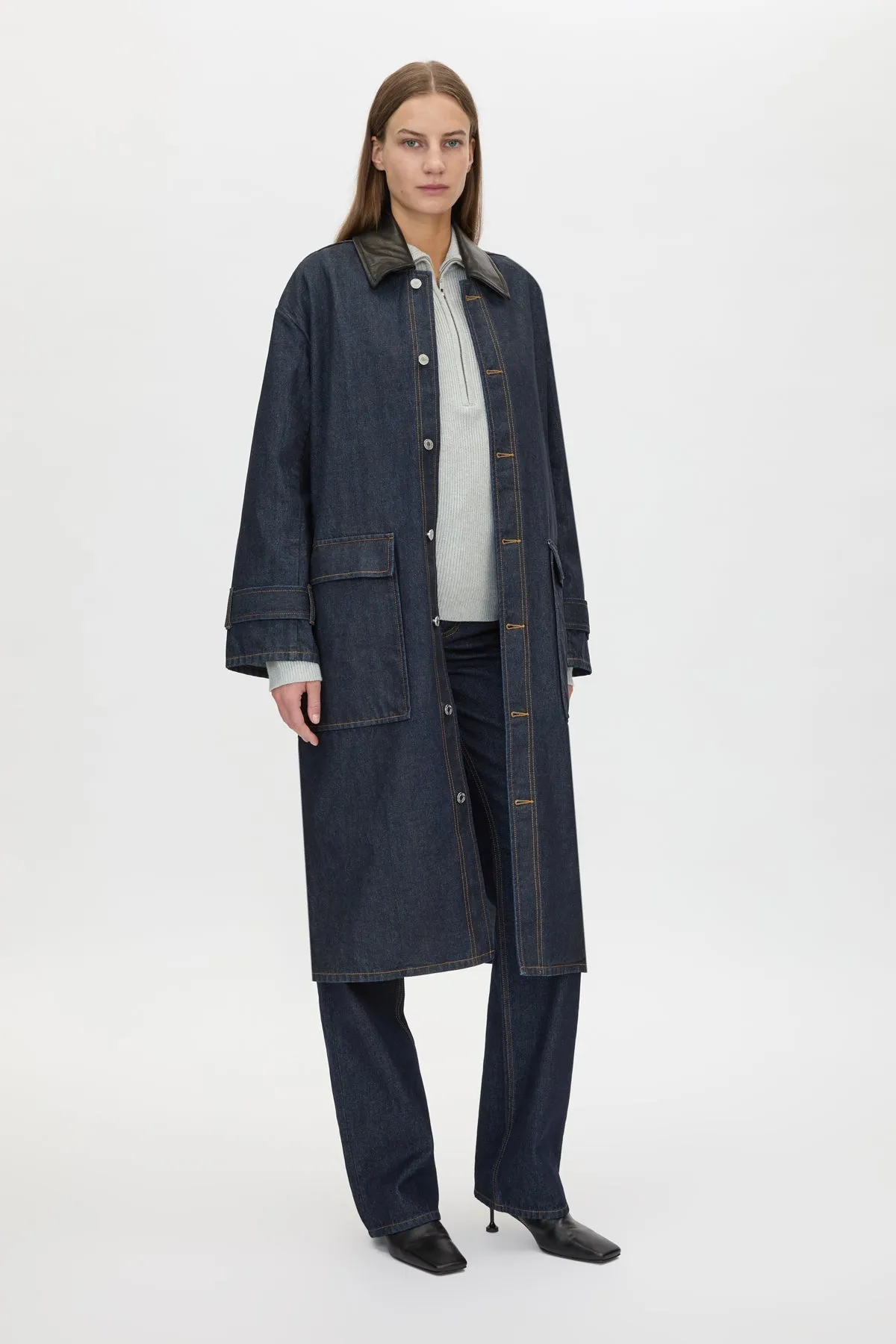Camilla & Marc | Enzo Denim Coat - Indigo sold by Sisters & Co product image thumbnail 2