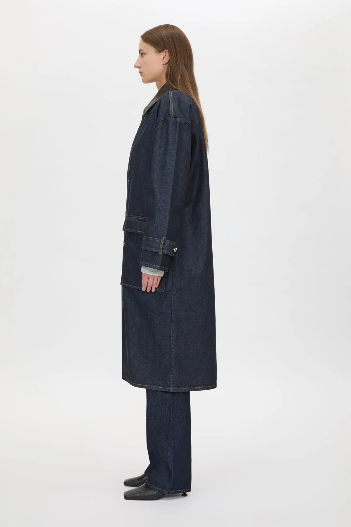 Camilla & Marc | Enzo Denim Coat - Indigo sold by Sisters & Co product image thumbnail 5