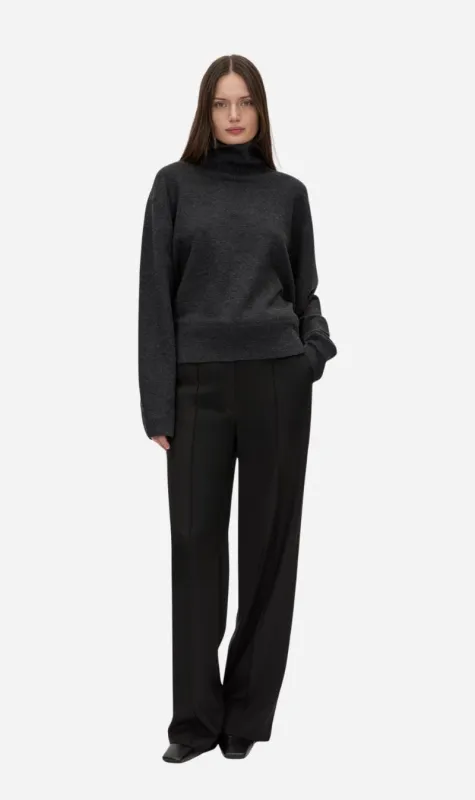 Camilla & Marc | Margot Turtleneck Knit Sweater - Charcoal made by camilla & marc