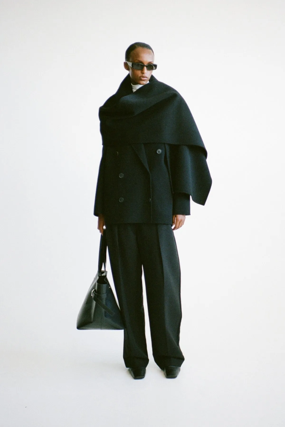 Camilla & Marc | Memoria Short Coat With Scarf - Black sold by Sisters & Co product image thumbnail 4