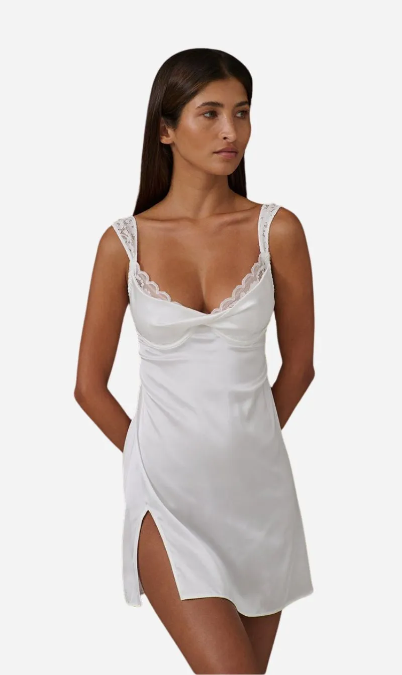 Kat The Label | Isla Slip - Ivory sold by Sisters & Co