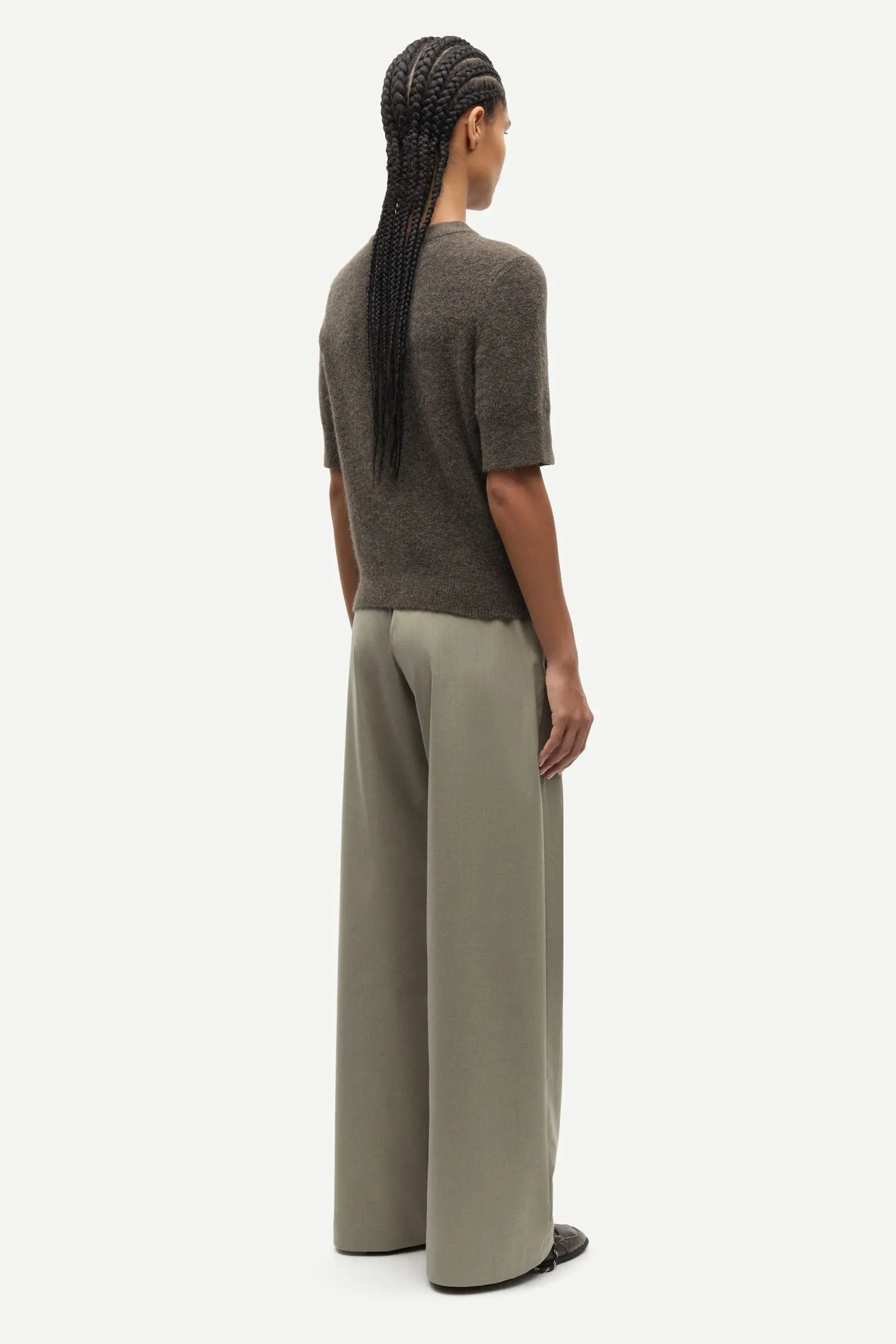 Samsoe Samsoe | Sanoura Short Sleeve Cardigan - Major Brown sold by Sisters & Co product image thumbnail 4