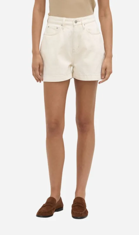 Assembly Lablel | Boxy Denim Short - Ecru made by Assembly Label