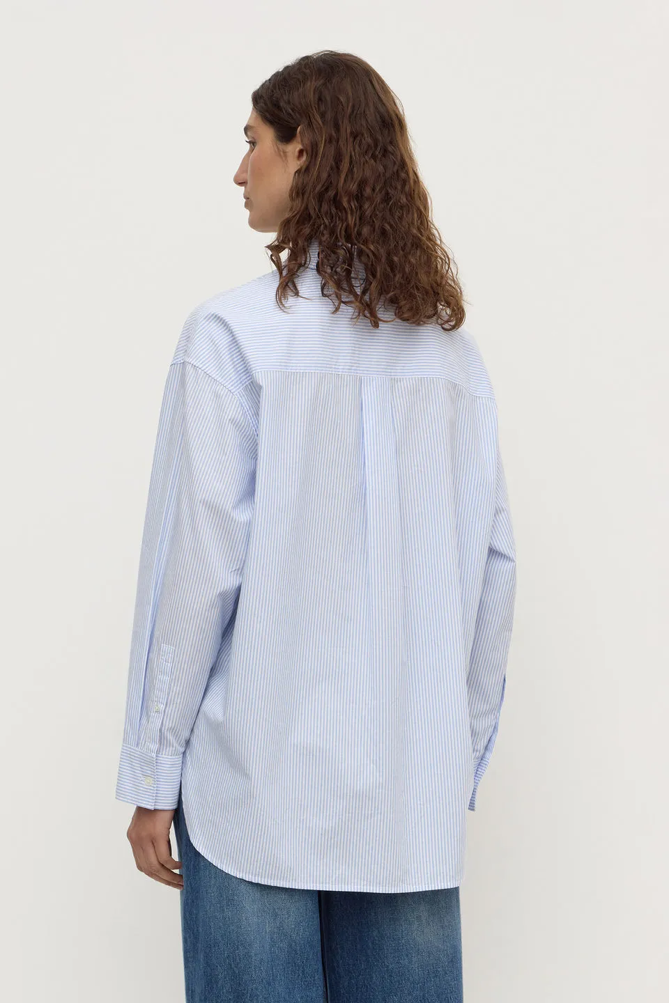 Assembly Label | Avoca Stripe Long Sleeve Shirt - Blue / White sold by Sisters & Co product image thumbnail 5