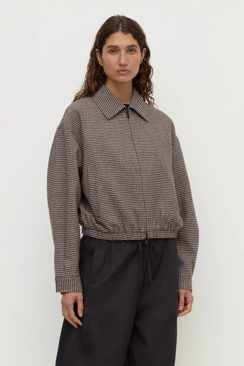 Assembly Label | Solana Wool Jacket - Brown Black Check sold by Sisters & Co product image thumbnail 5