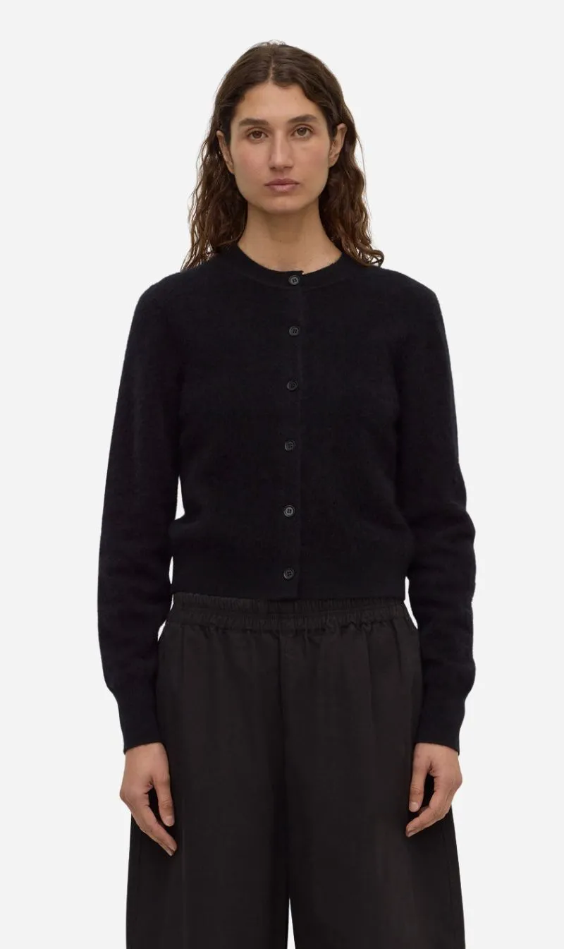 Assembly Label | Carina Merino Wool Long Sleeve Cardigan - Black sold by Sisters & Co