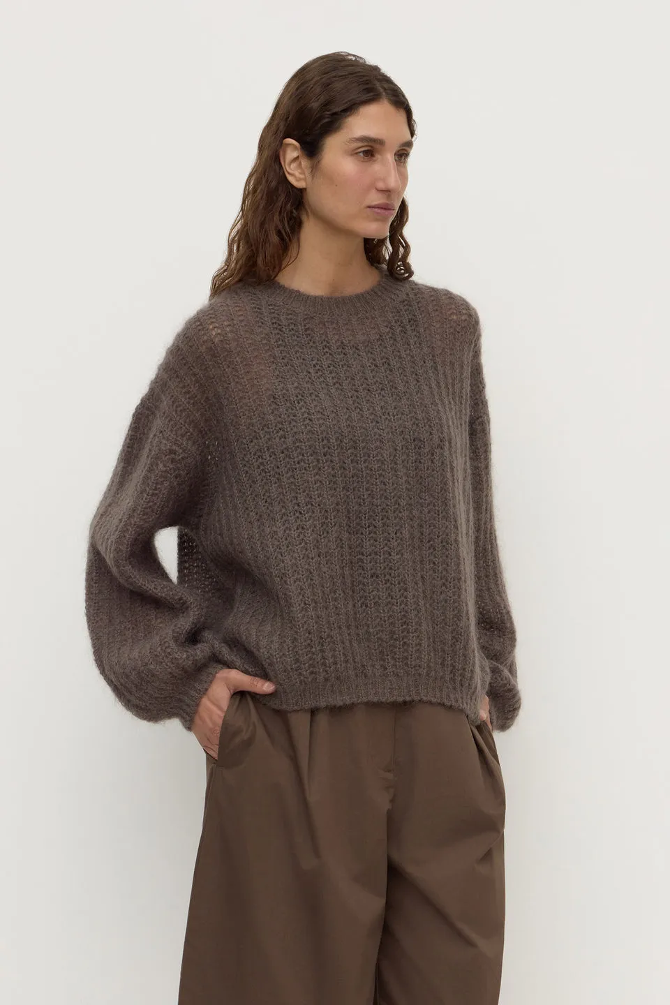 Assembly Label | Tulsa Mohair Knit - Bark sold by Sisters & Co product image thumbnail 5