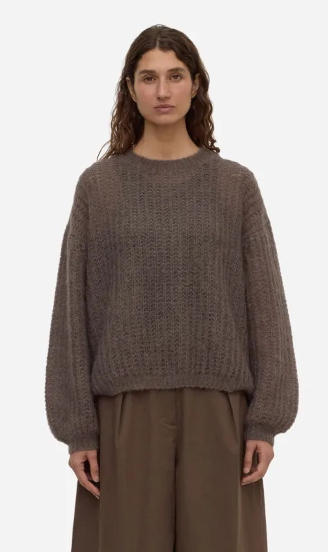 Assembly Label | Tulsa Mohair Knit - Bark made by Assembly Label
