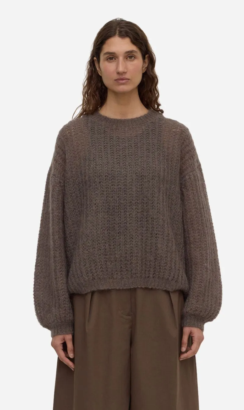 Assembly Label | Tulsa Mohair Knit - Bark sold by Sisters & Co