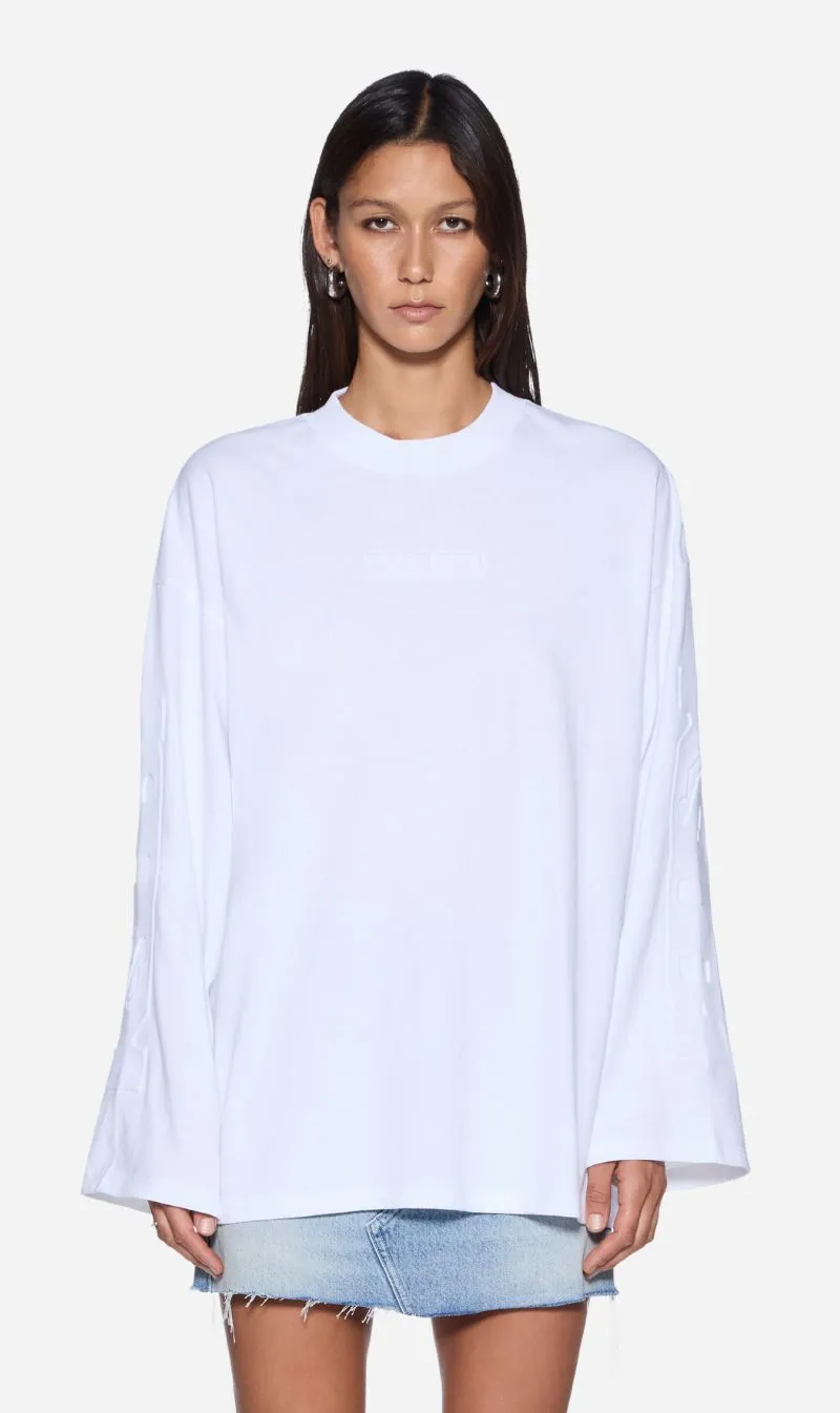 Ksubi | Sott Altar Boyfriend Ls Tee - White sold by Sisters & Co