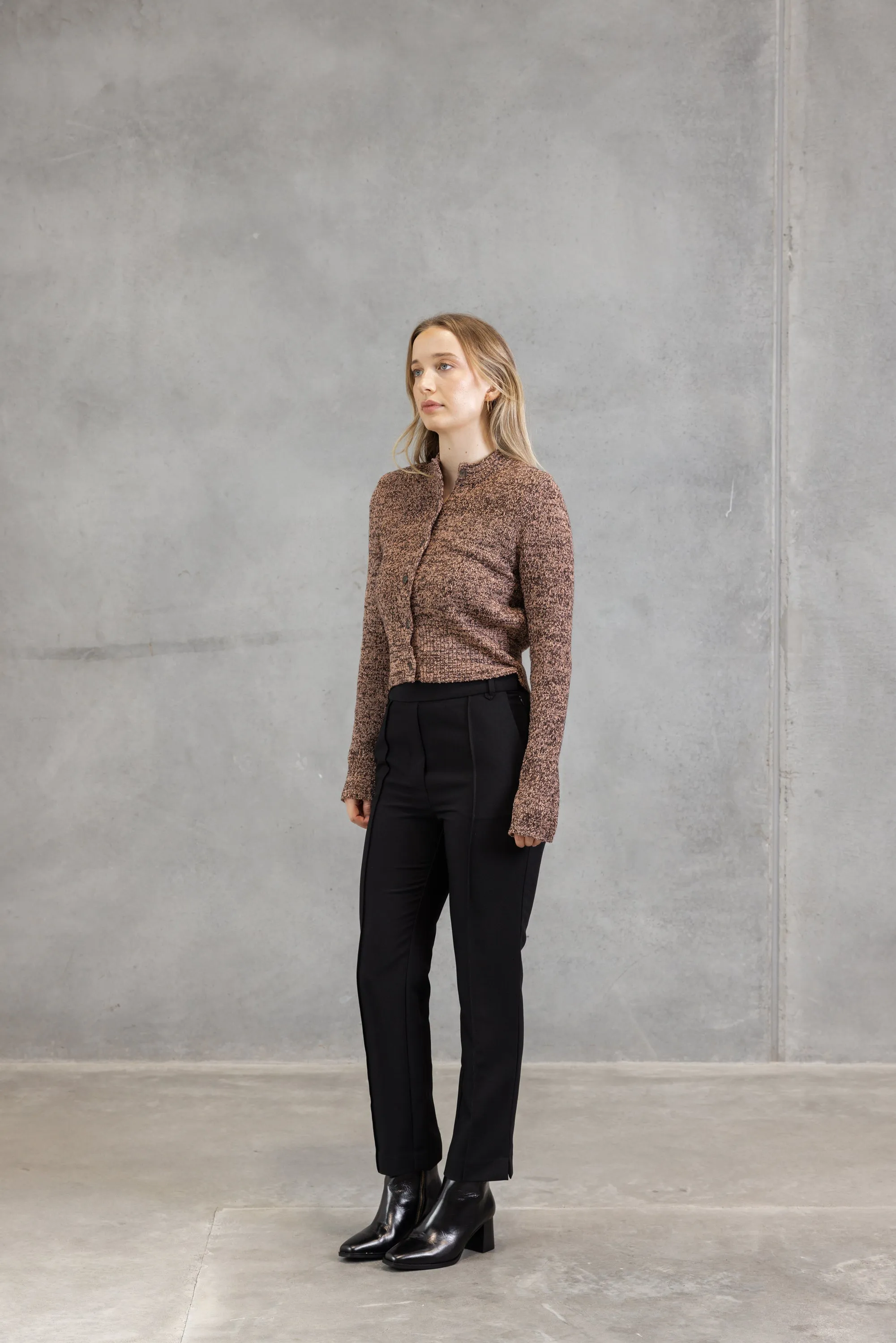 Camilla & Marc | Botticino Knit Cardigan - Black / Plum sold by Sisters & Co product image thumbnail 2
