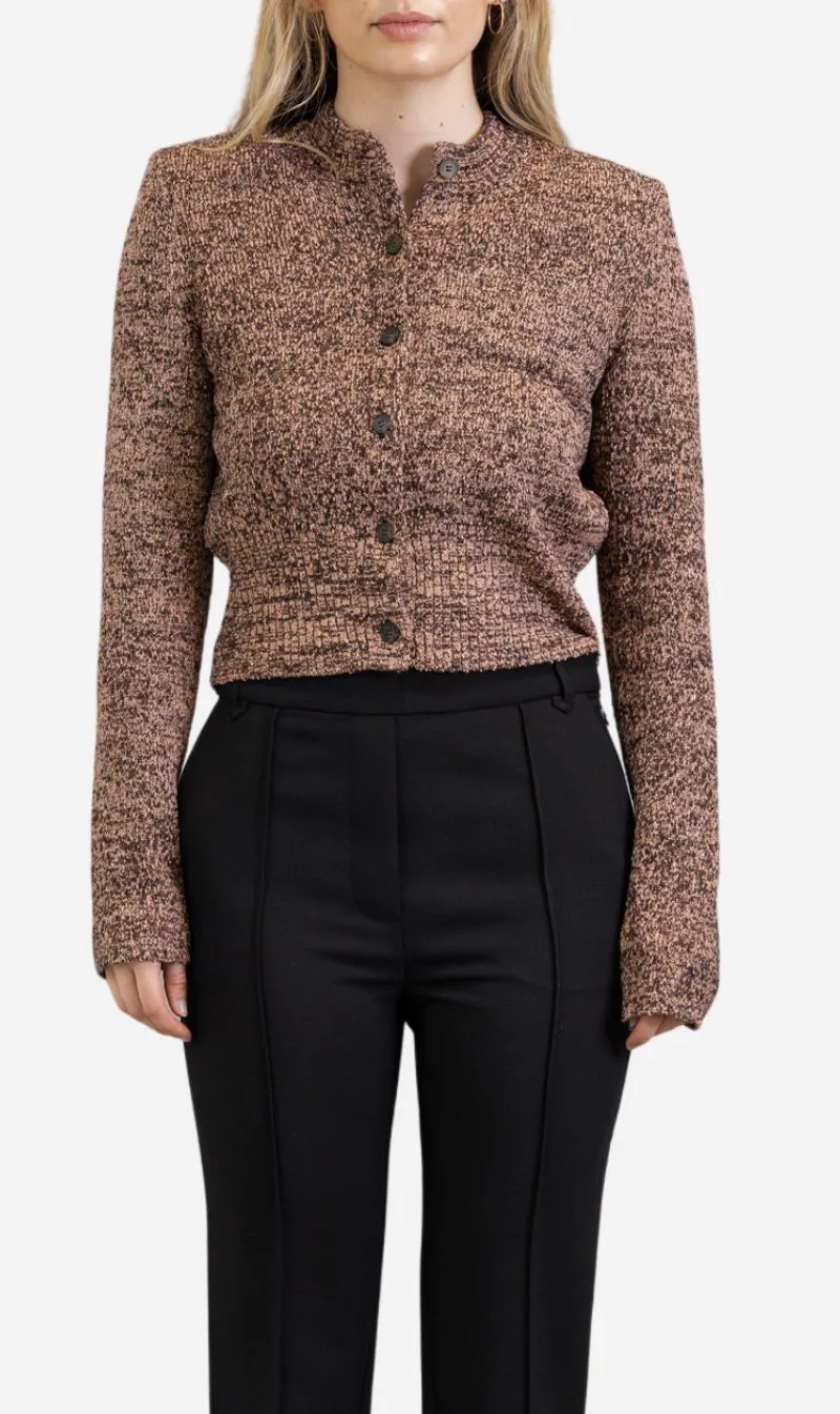Camilla & Marc | Botticino Knit Cardigan - Black / Plum sold by Sisters & Co
