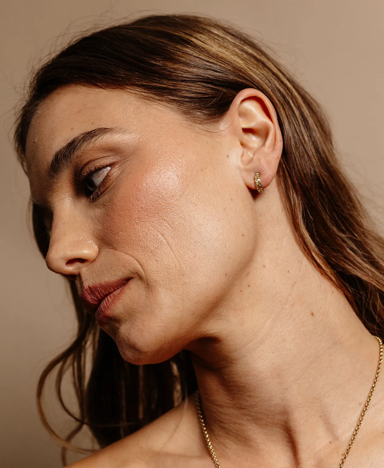 Zoe & Morgan | Lulu Hoop - Gold sold by Sisters & Co product image thumbnail 2