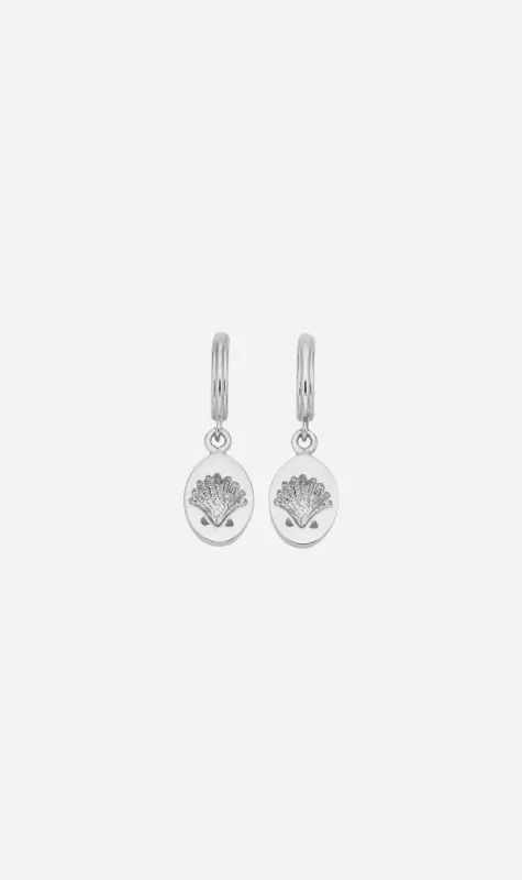 Zoe & Morgan | Secret Society Of Shell Lovers Earrings - Silver made by Sisters & Co