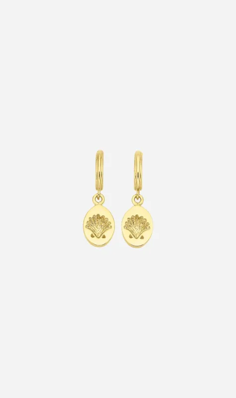 Zoe & Morgan | Secret Society Of Shell Lovers Earrings - Gold made by Sisters & Co