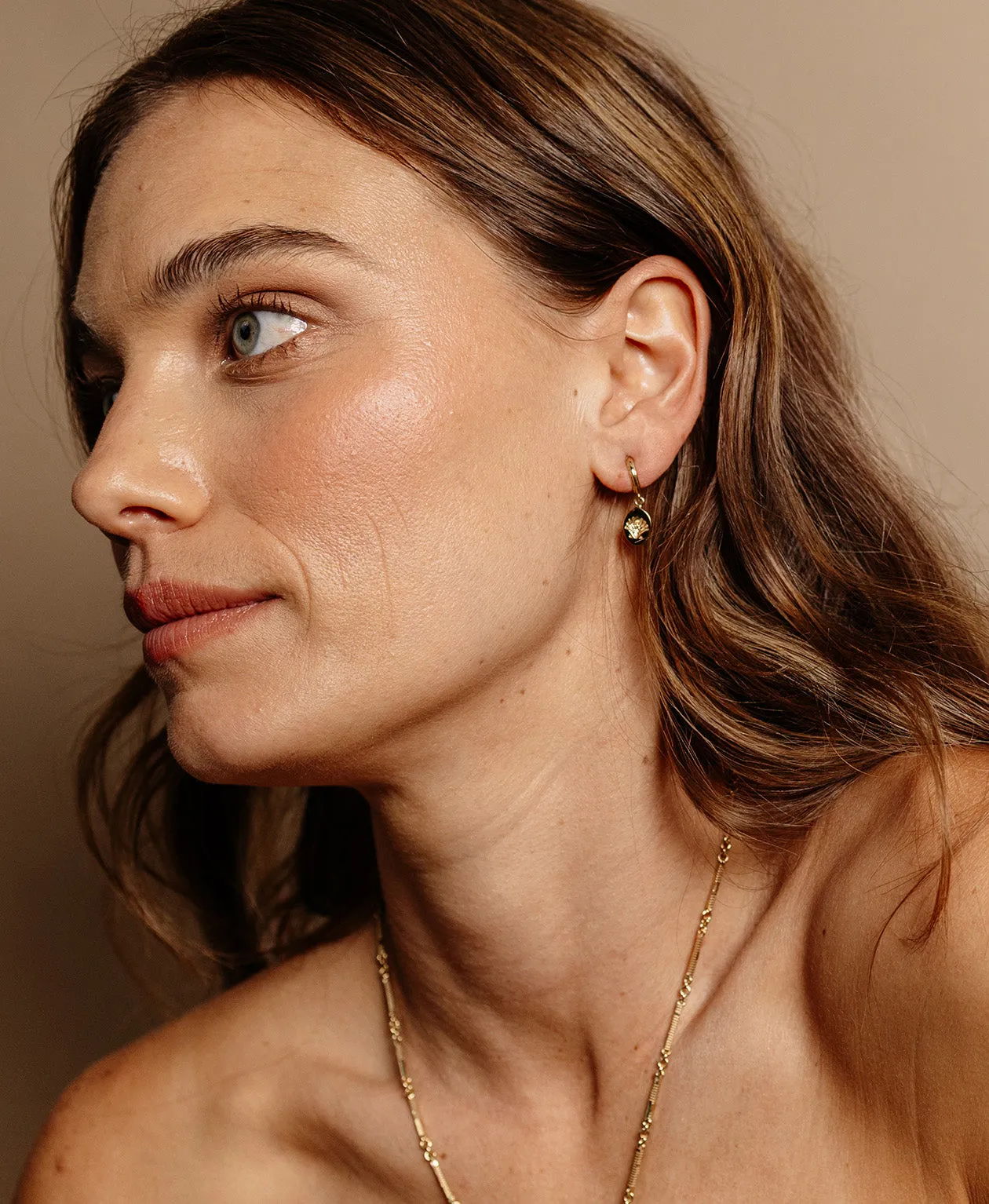 Zoe & Morgan | Secret Society Of Shell Lovers Earrings - Gold sold by Sisters & Co product image thumbnail 2